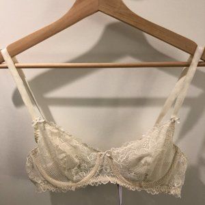 Savage x Fenty Cream Unlined Lace Bra